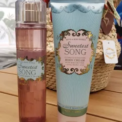 Set de colonia y crema bath and body works 