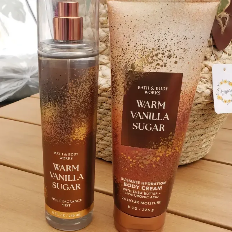 Set de colonia y crema bath and body works 