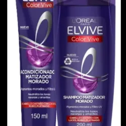 Set de shampoo de 200ml +acondicionador de 150ml L’Oréal Paris Matizador Morado 