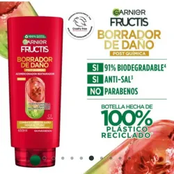 Set de shampoo y acondicionador de Garnier fructis  Borrador de Daño 650ML