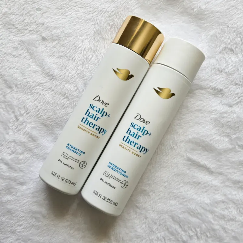 Set de shampoo y acondicionador dove 