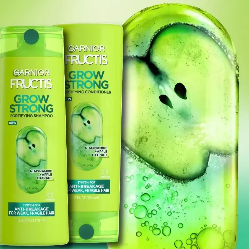 Set de shampoo y acondicionador Garnier fructis Grow strong 