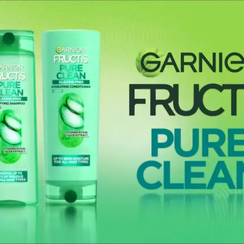 Set de shampoo y acondicionador Garnier fructis Pure clean