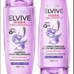 Set de shampoo y acondicionador L’Oréal Paris Acido hialuronico 