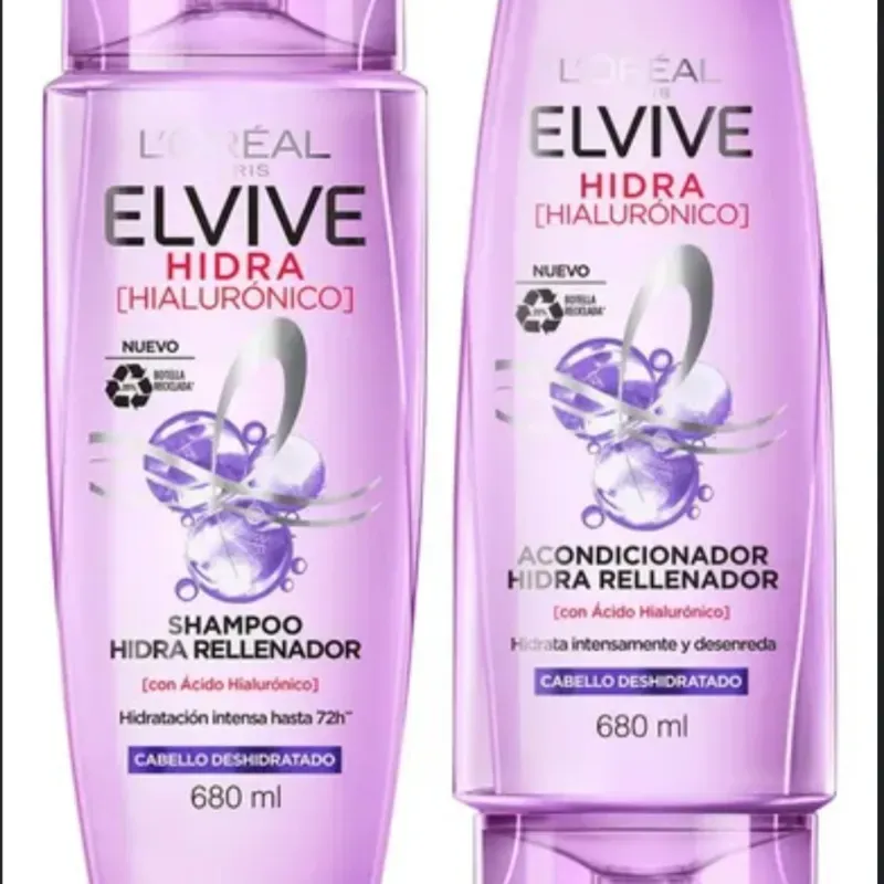 Set de shampoo y acondicionador L’Oréal Paris Acido hialuronico 