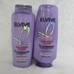 Set de shampoo y acondicionador L'oreal paris elvive Hyaluron +Plump