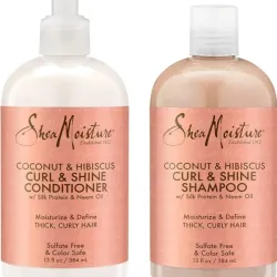 Set de shampoo y acondicionador para cabello rizado