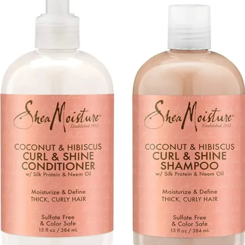 Set de shampoo y acondicionador para cabello rizado