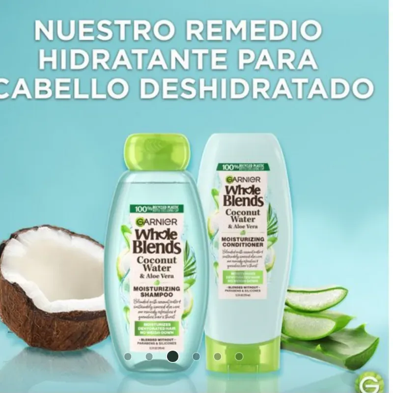 Set de shampoo y acondicionador Whole Blends de Garnier 