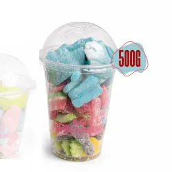 Vaso de 500g de chuches. Explosión Ácida