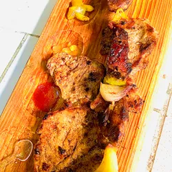 Bistec con su brocheta 🔥
