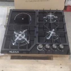 Cocina de cristal milexus de empotrar 4hornillas