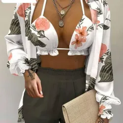 Conjunto M Blusa Short Sobretodo
