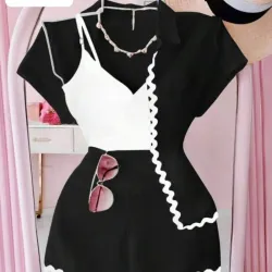 Conjunto Mujer Camisa Short (Fel)