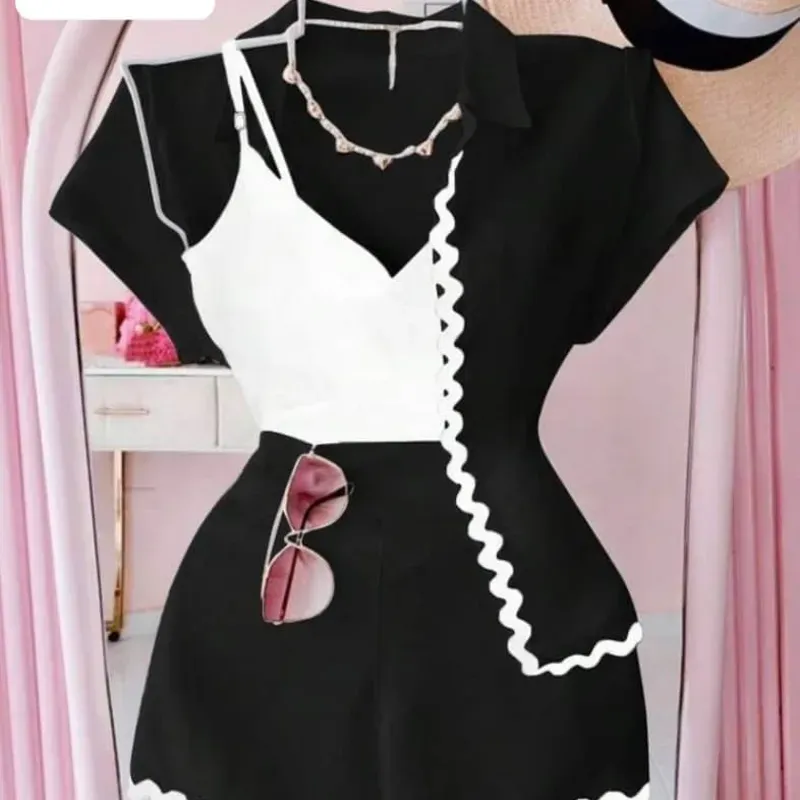 Conjunto Mujer Camisa Short (Fel)