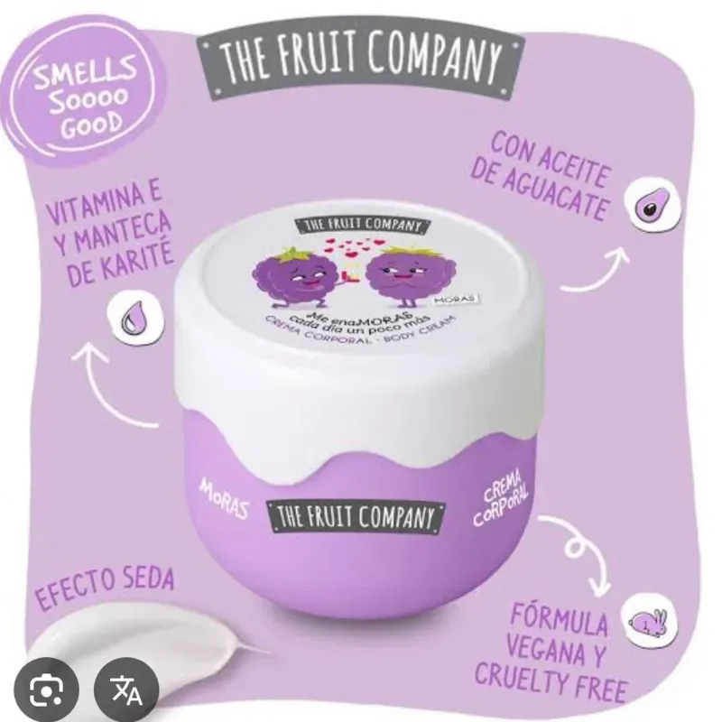 Crema corporal disponible The fruit Company  Moras 💜 (T)