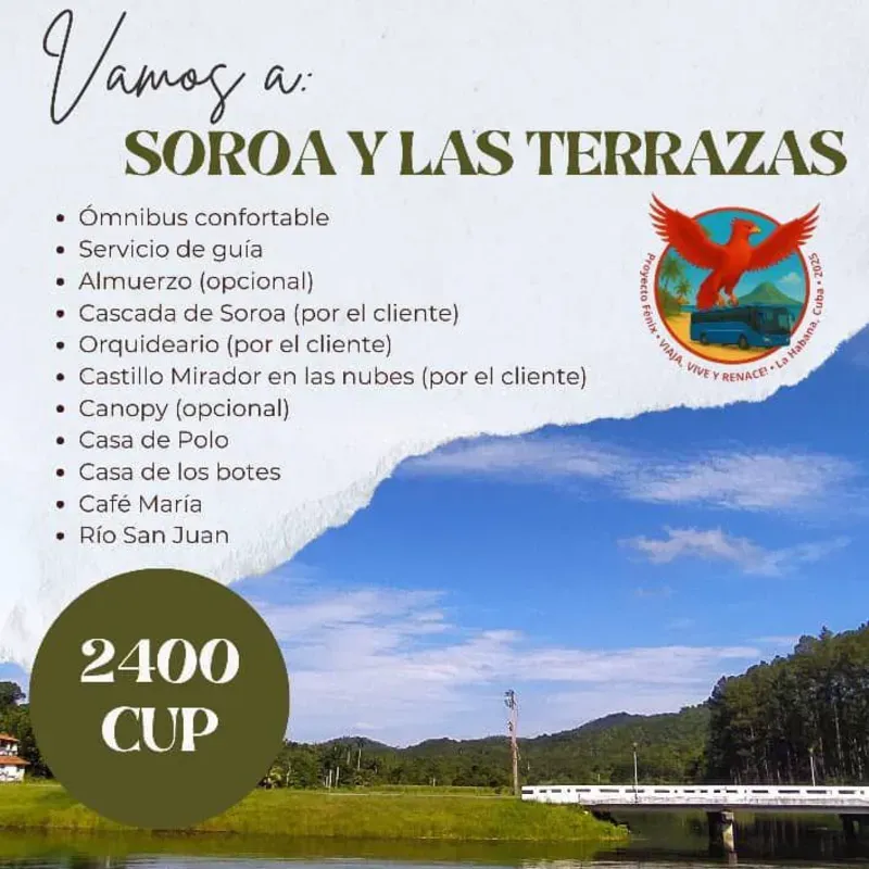 EXCURSIÓN A TERRAZAS Y SOROA (F)
