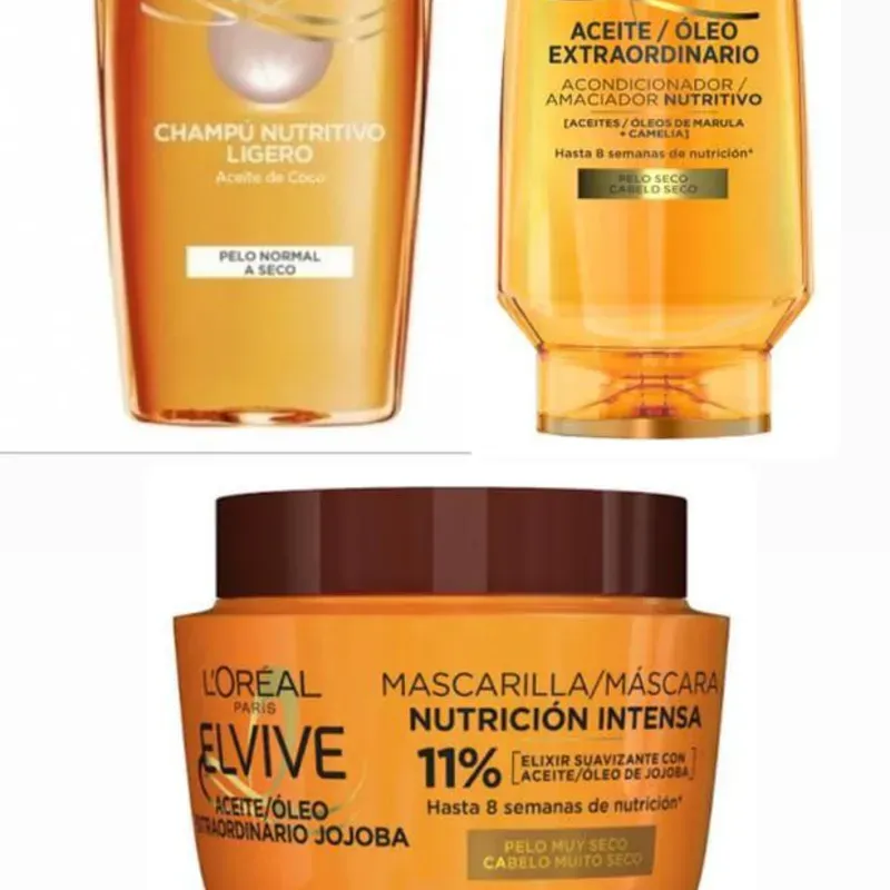 Línea completa para cabello seco 🧡🤎 (T)