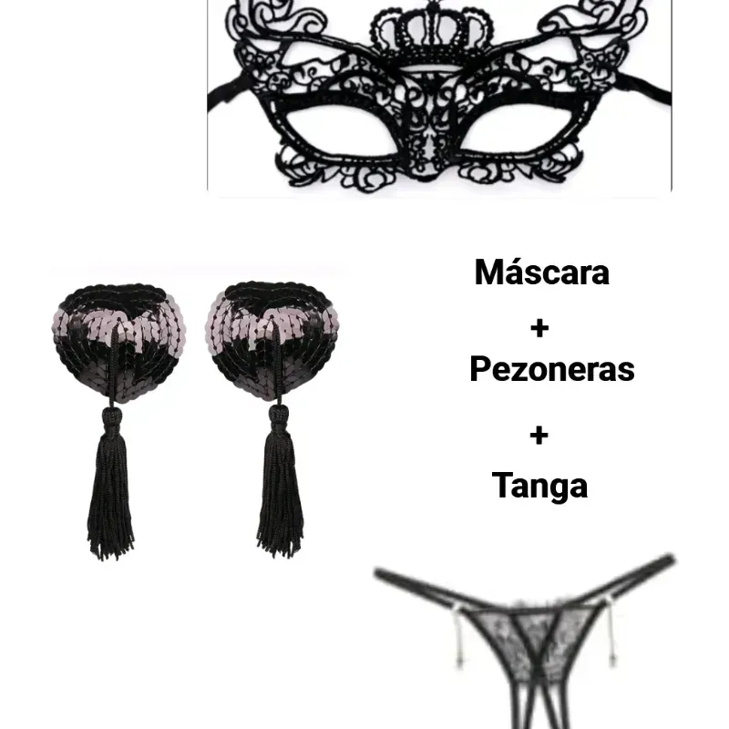 Máscara + Pesoneras + Tanga (JB)