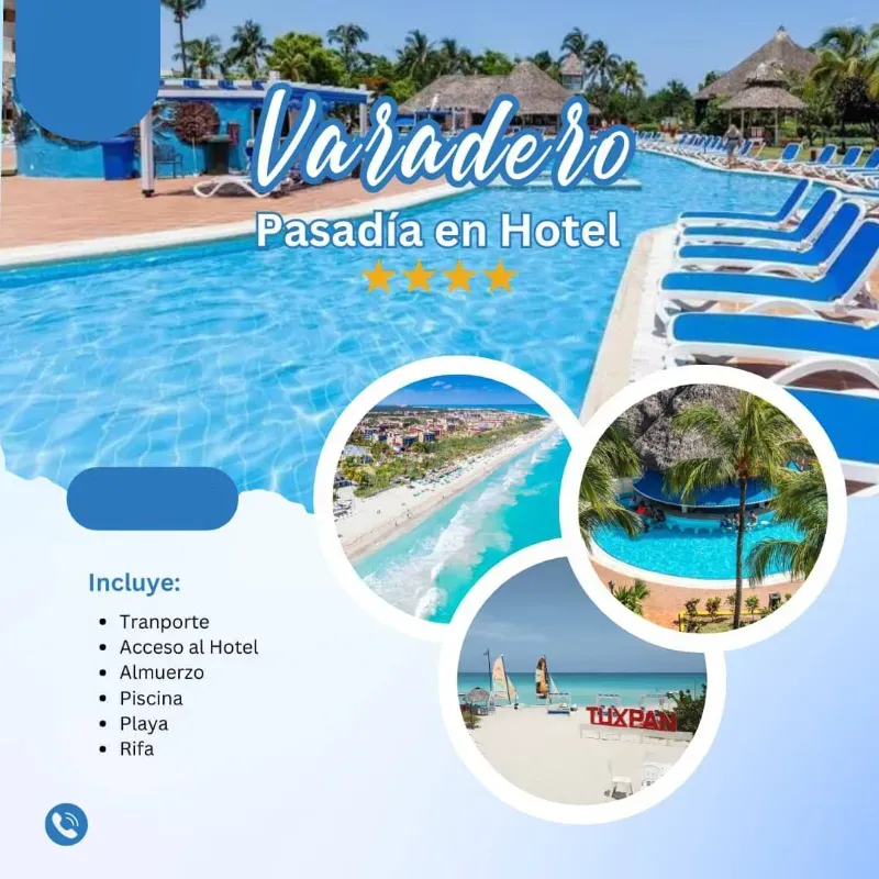 *🏨Pasadía en Hotel de Varadero🏖️* (E)