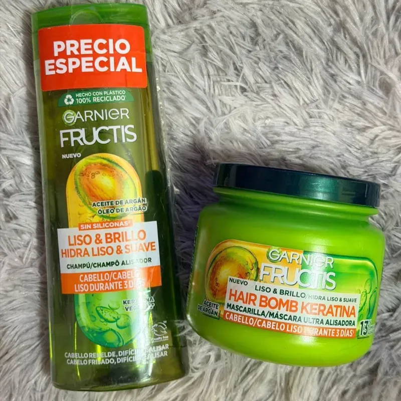 Shampoo y mascarilla capilar 💚 Garnier (T)
