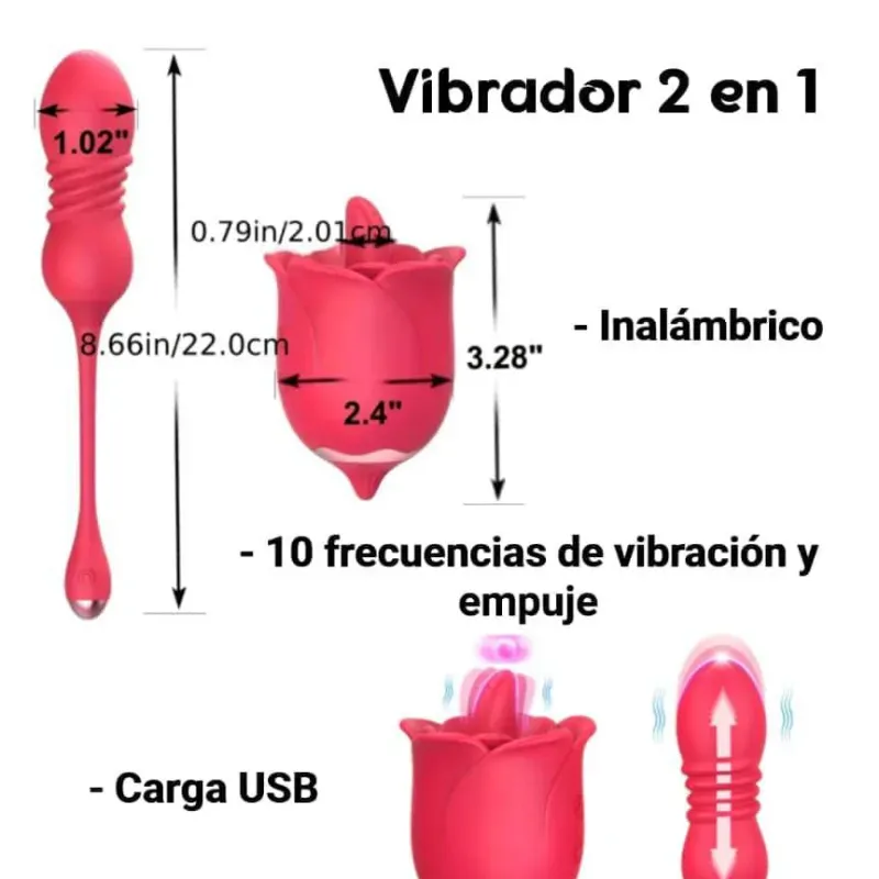 Vibrador 2 en 1 