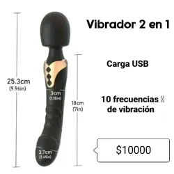 Vibrador 2 en 1