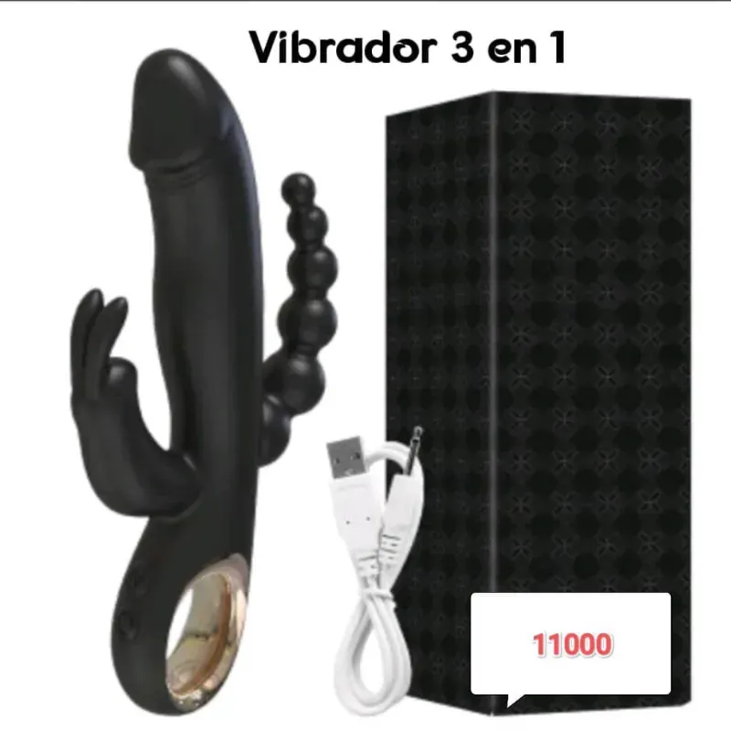 Vibrador 3 en 1 