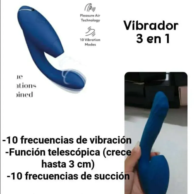 Vibrador 3 en 1 