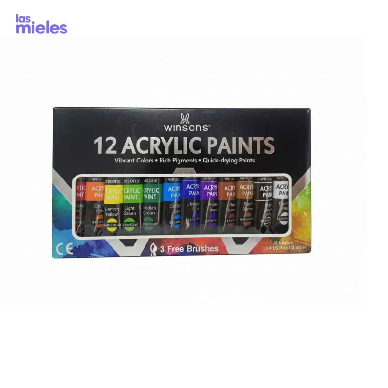 Acrílicos profesionales 12U 12ml