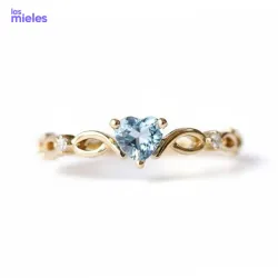 Anillo corazón azul
