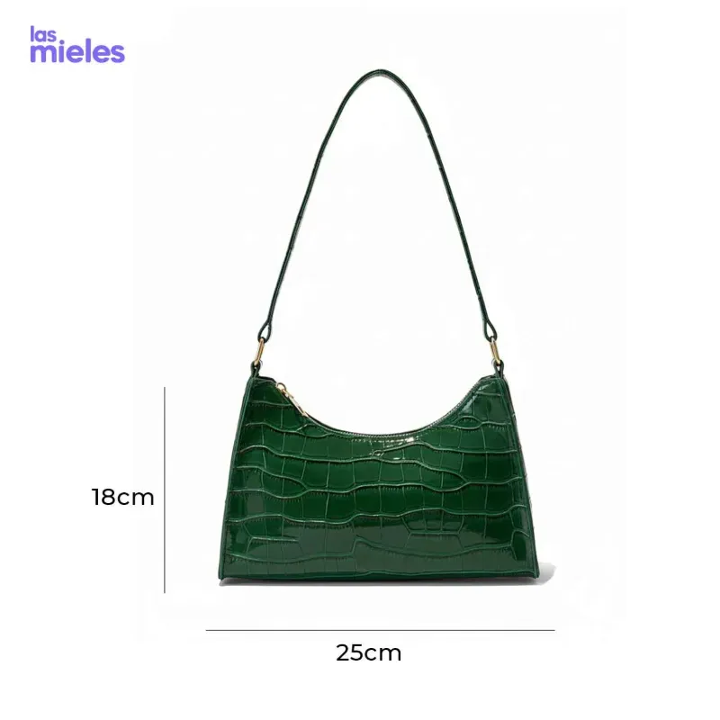Bolso con estampado de cocodrilo