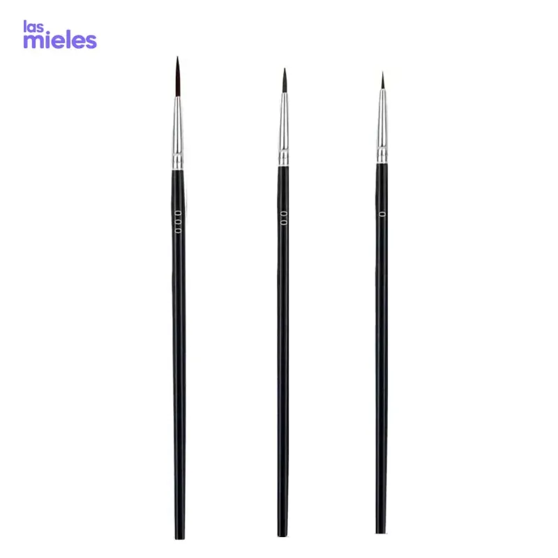 Set de 3 pinceles finos