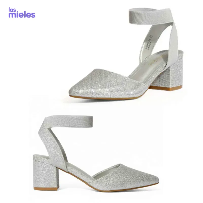 Tacones bajos con brillos DREAMWALK