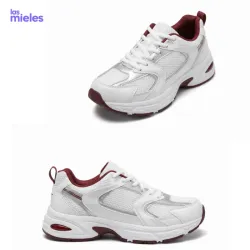 Zapatillas blancas de malla transpirable 