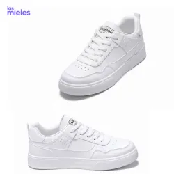 Zapatillas blancas estilo skate