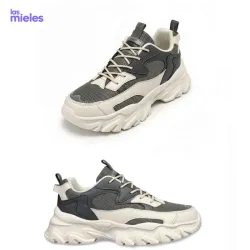 Zapatillas de malla transpirable Gris