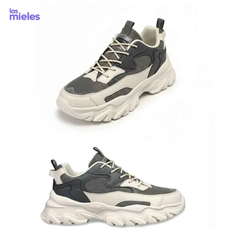 Zapatillas de malla transpirable Gris