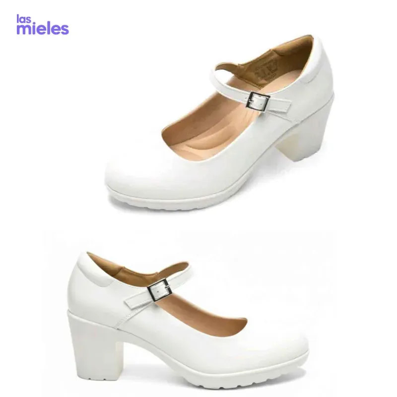 Zapatos Mary Jane de tacón bajo