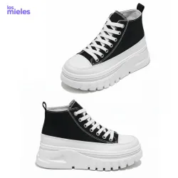 Zapatos negros con suela gruesa Alan Vincent