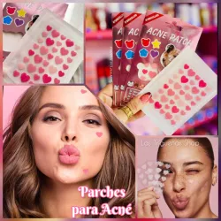 40 Parches hidrocoloides para el acné con forma de corazón 