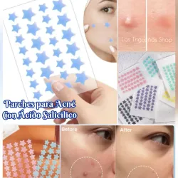 40 Parches hidrocoloides para el acné con forma de estrella