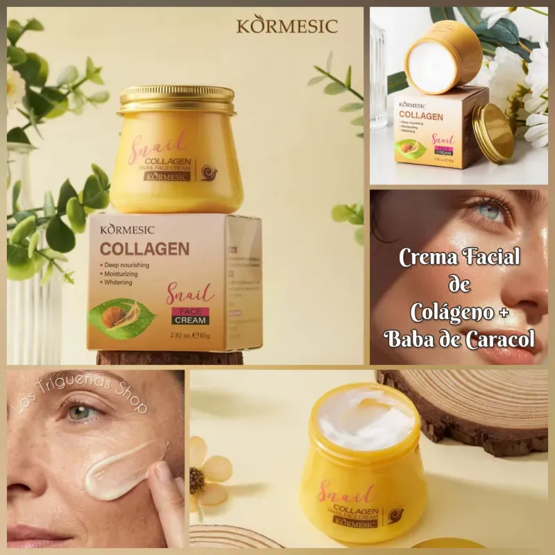 Crema Facial de Colágeno + Baba de Caracol