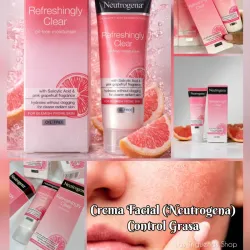 *Crema Facial NEUTROGENA con Ácido Salicílico y Pomelo (Control Grasa)*
