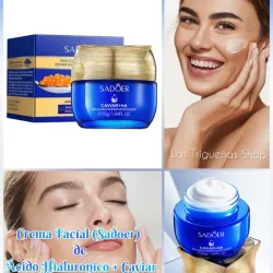 Crema Facial (Sadoer)de Ácido Hialurónico + Caviar💦💫