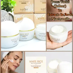Crema Facial Sadoer de Extracto de Arroz + Niacinamida✨🌾