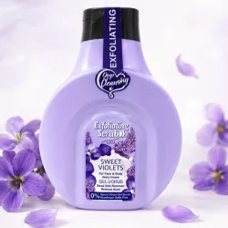 Exfoliante facial y corporal de violetas dulces de limpieza profunda* (contienen 500 ml😱🥳)