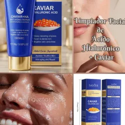 Limpiador Facial de Ácido Hialurónico + Caviar