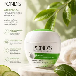 Removedor de Maquillaje Pond's con extracto de Pepino
