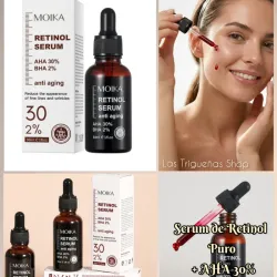 Sérum Facial Renovador Total – Retinol Puro + AHA 30% + BHA 2%